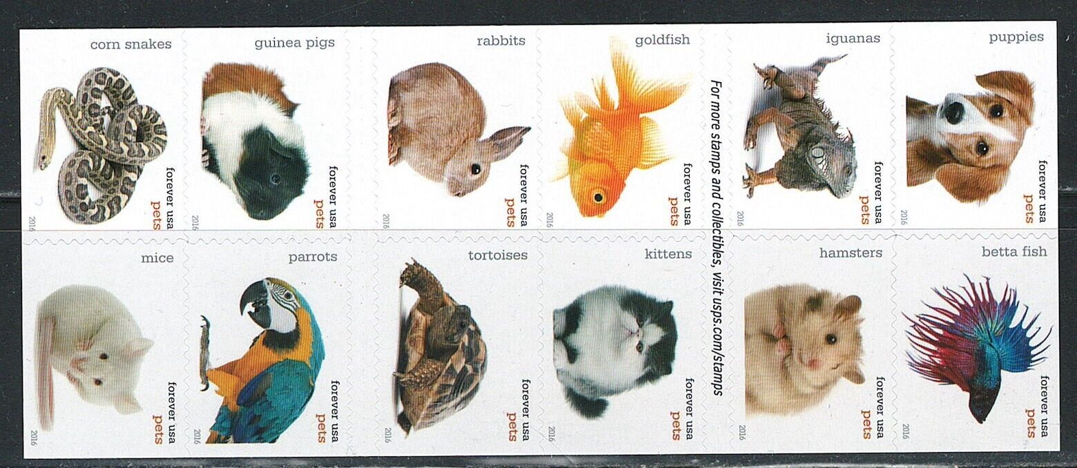 2016 Pets Celebrate Animals stamps