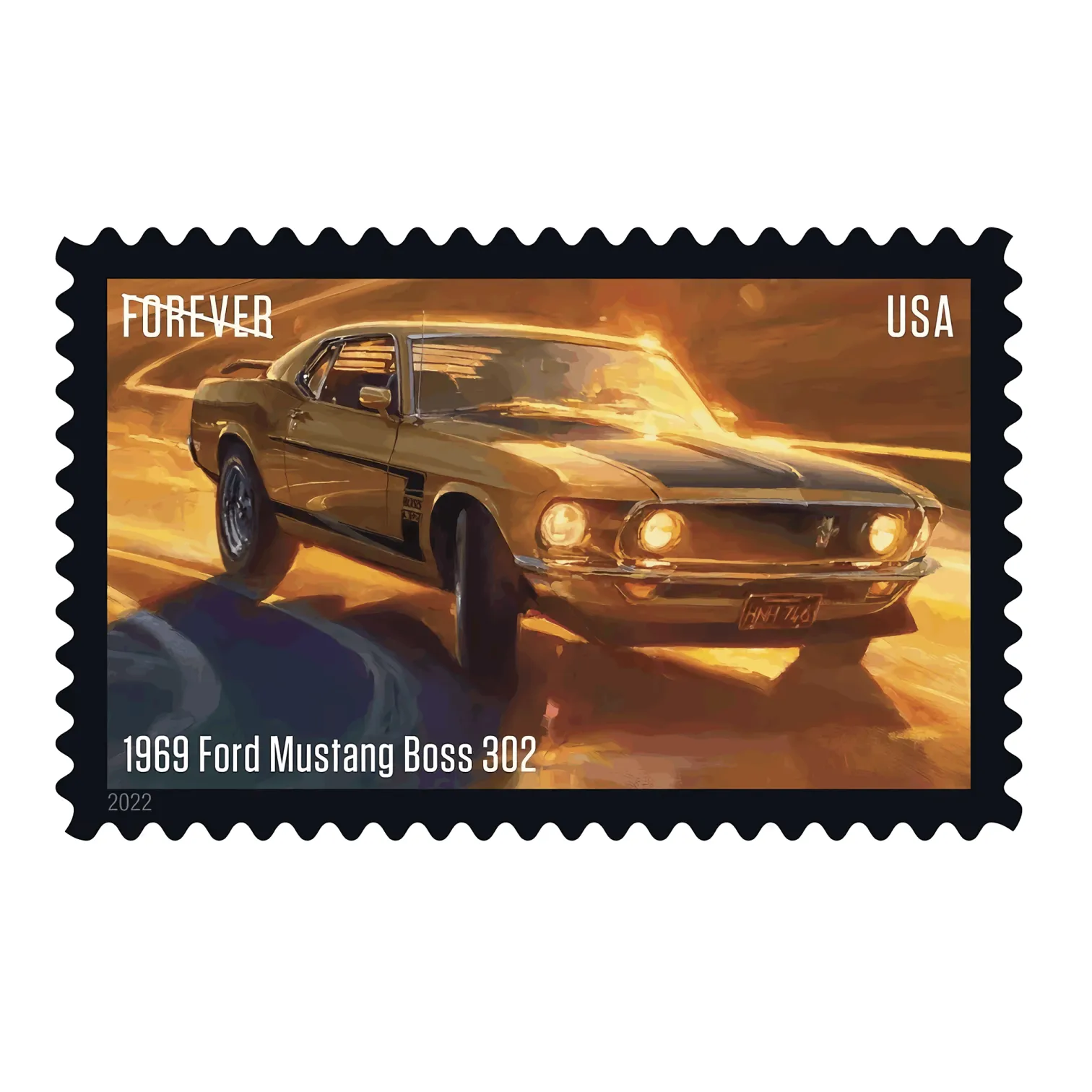 2022 Pony Cars Stamps