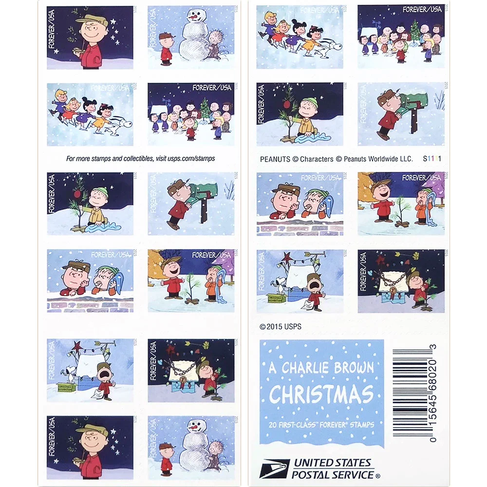 2015 A Charlie Brown Christmas Stamps