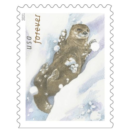 2021 Otter in the Snow Forever®Stamp