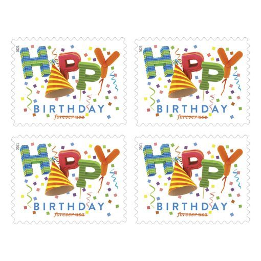 2021 Happy Birthday Stamps