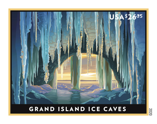 2020 Grand Island Ice Caves stamps