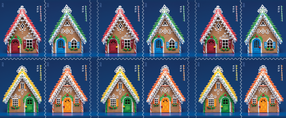 2013 Gingerbread Houses Stamps
