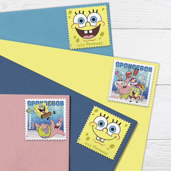 2025 SpongeBob Squarepants Stamps 80 pcs