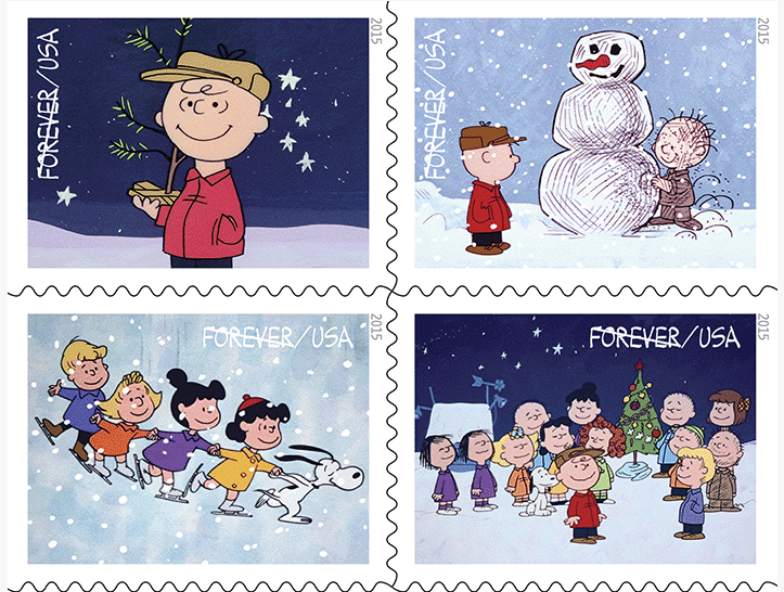 2015 A Charlie Brown Christmas Stamps