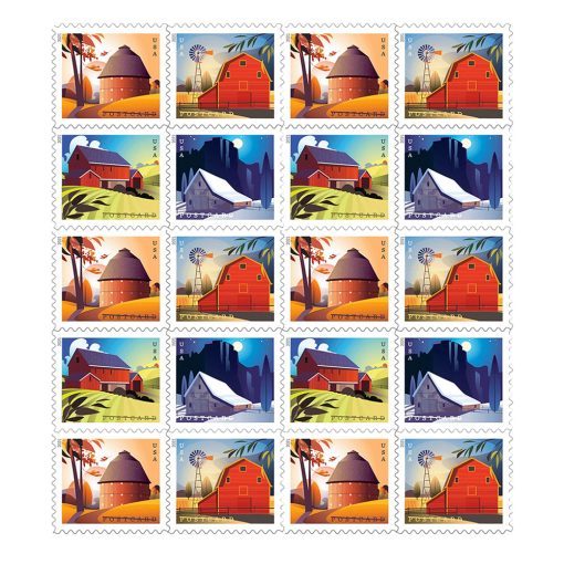 2021 Barn Postcard stamps