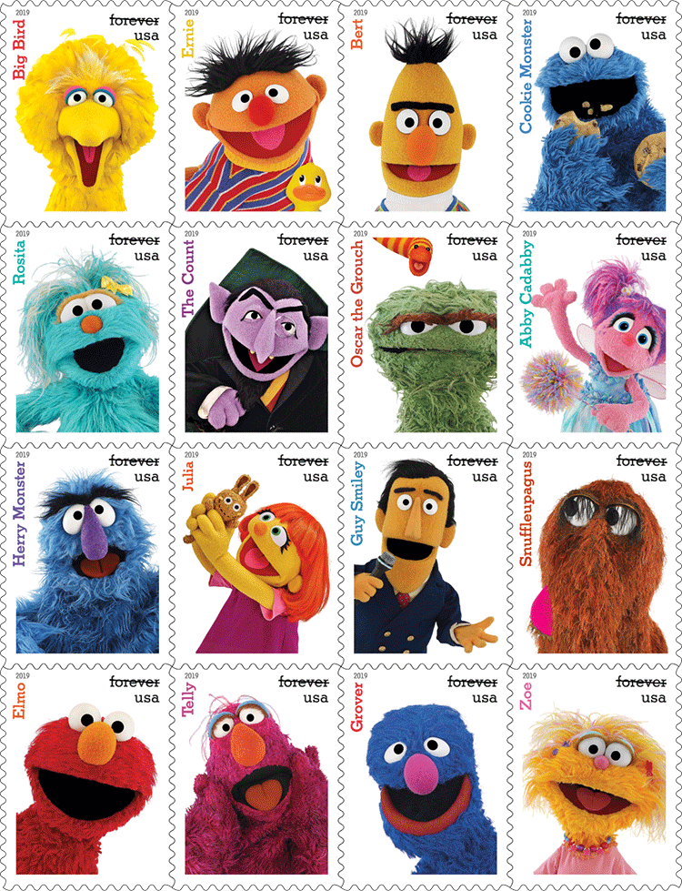 2019 Sesame Street Forever®Stamp