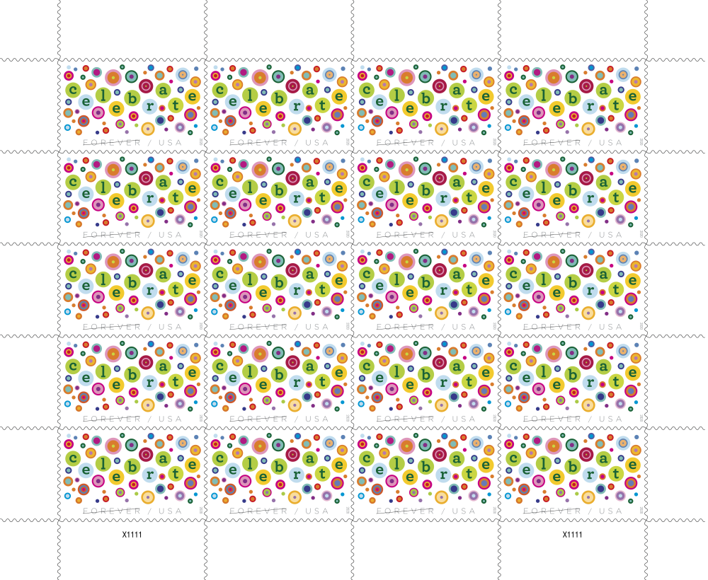 2020 Let's Celebrate! Stamps